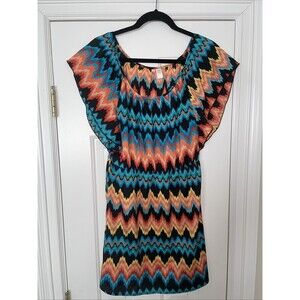 6 Degrees Womens Dress Size Medium Multicolor Off Shoulder Summer Dress